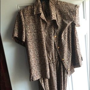 Vintage Leslie Fay Dress with Jacket. Size 18